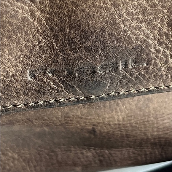 Vintage FOSSIL Y2K brown leather organizer crossbody - Picture 11 of 11